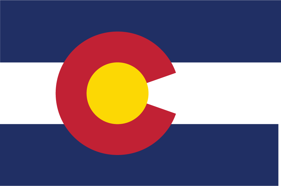 Flag of the state of U.S. state of Colorado.