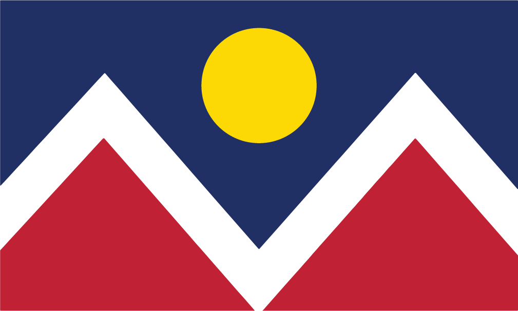 Flag of the city of Denver, Colorado.