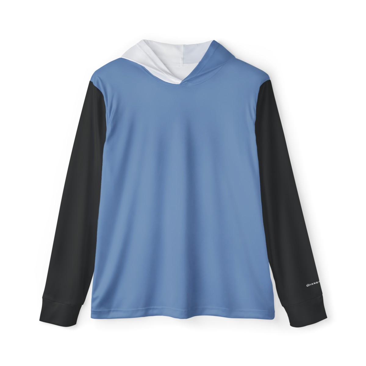 Men's Warmup Hoodie - Light Blue, White, and Black