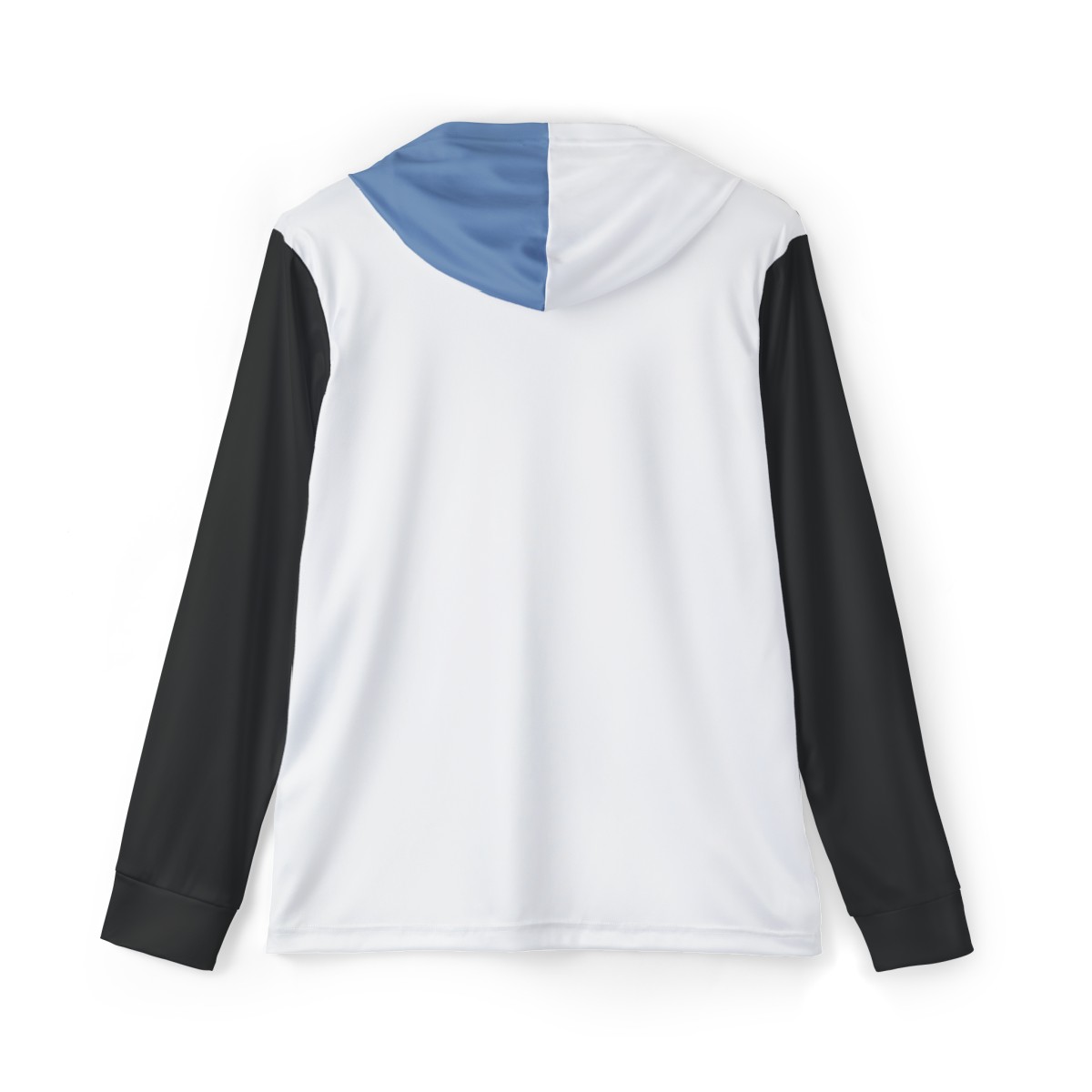Men's Warmup Hoodie - Light Blue, White, and Black - Image 2