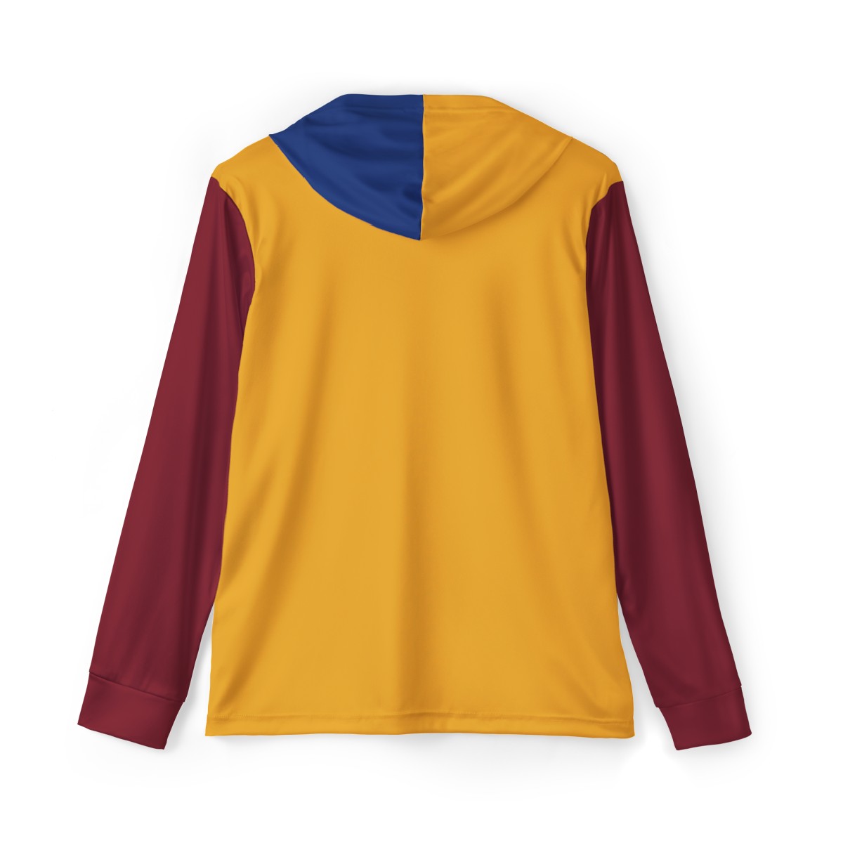 Men's Warmup Hoodie - Blue, Gold, and Flatiron Red - Image 2