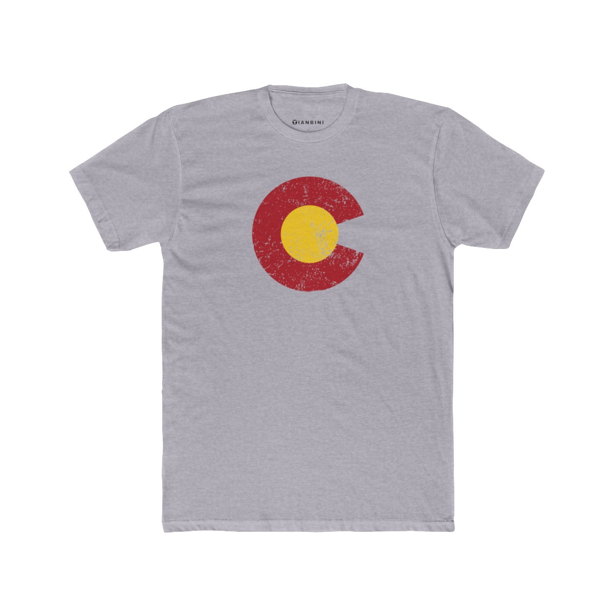Men's Fitted Crew Tee - Colorado C and Sun - Image 3