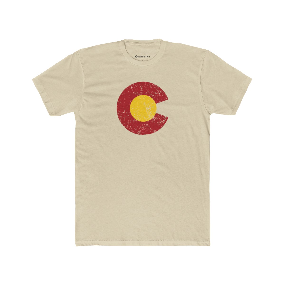 Men's Fitted Crew Tee - Colorado C and Sun - Image 2