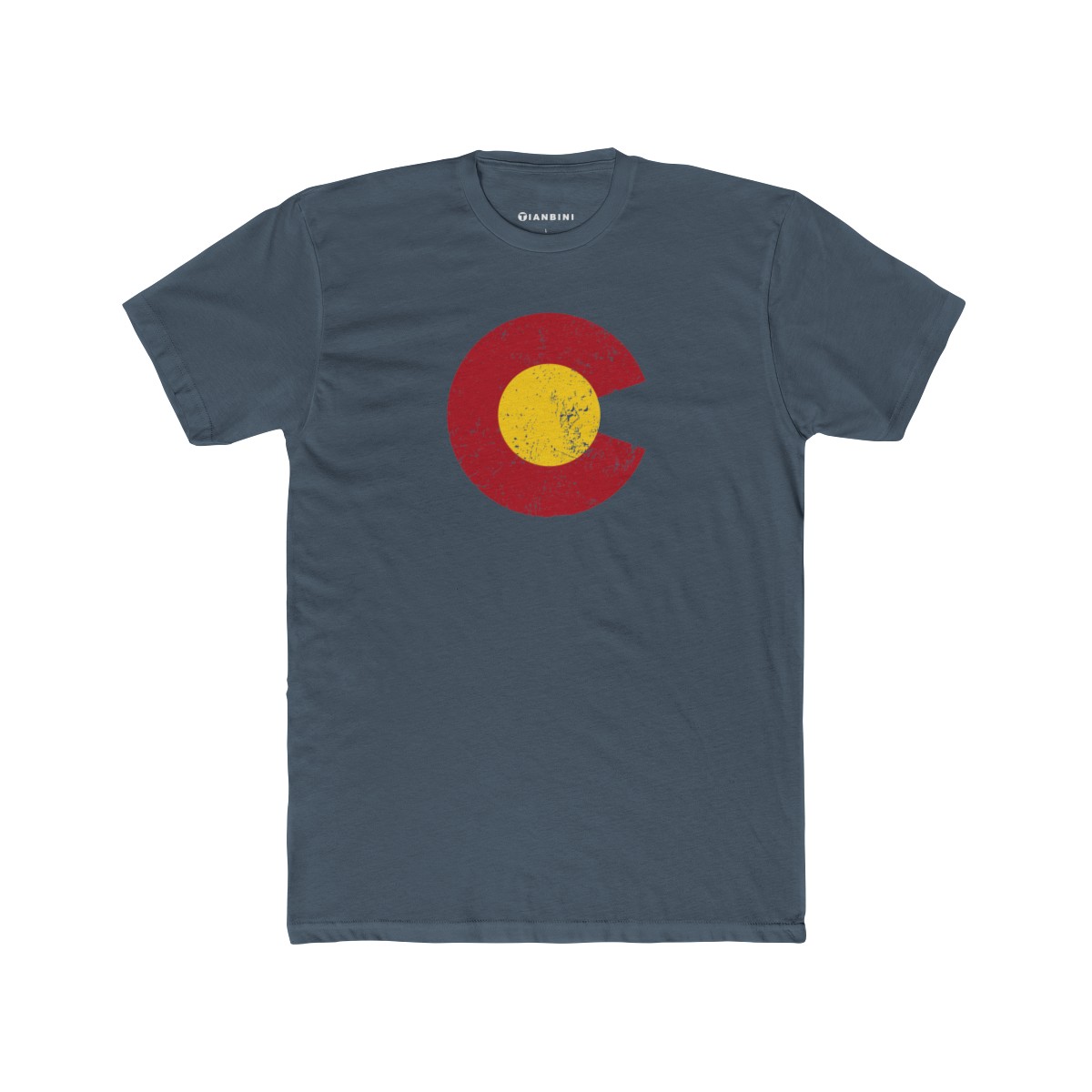 Men's Fitted Crew Tee - Colorado C and Sun - Image 5
