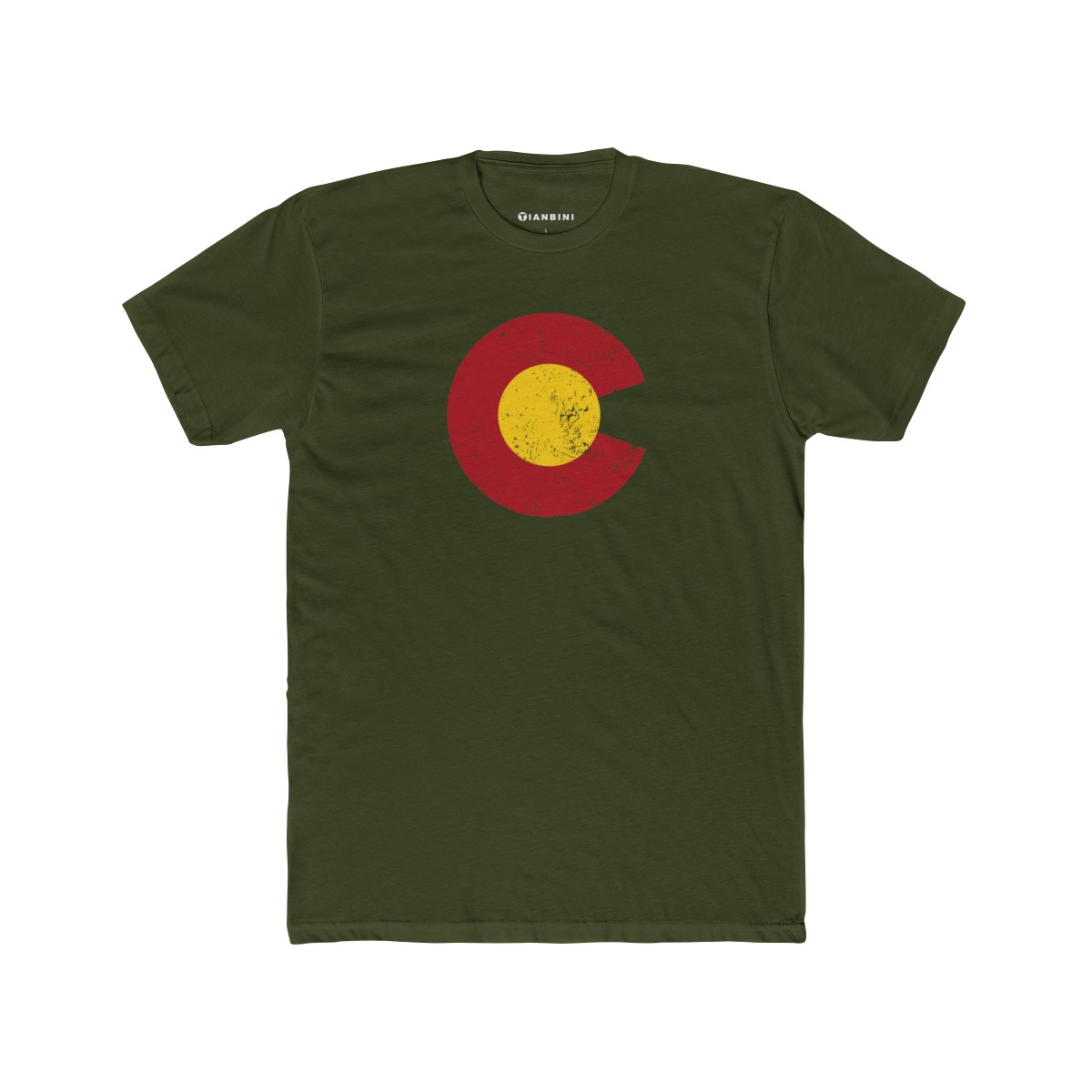 Men's Fitted Crew Tee - Colorado C and Sun - Image 4