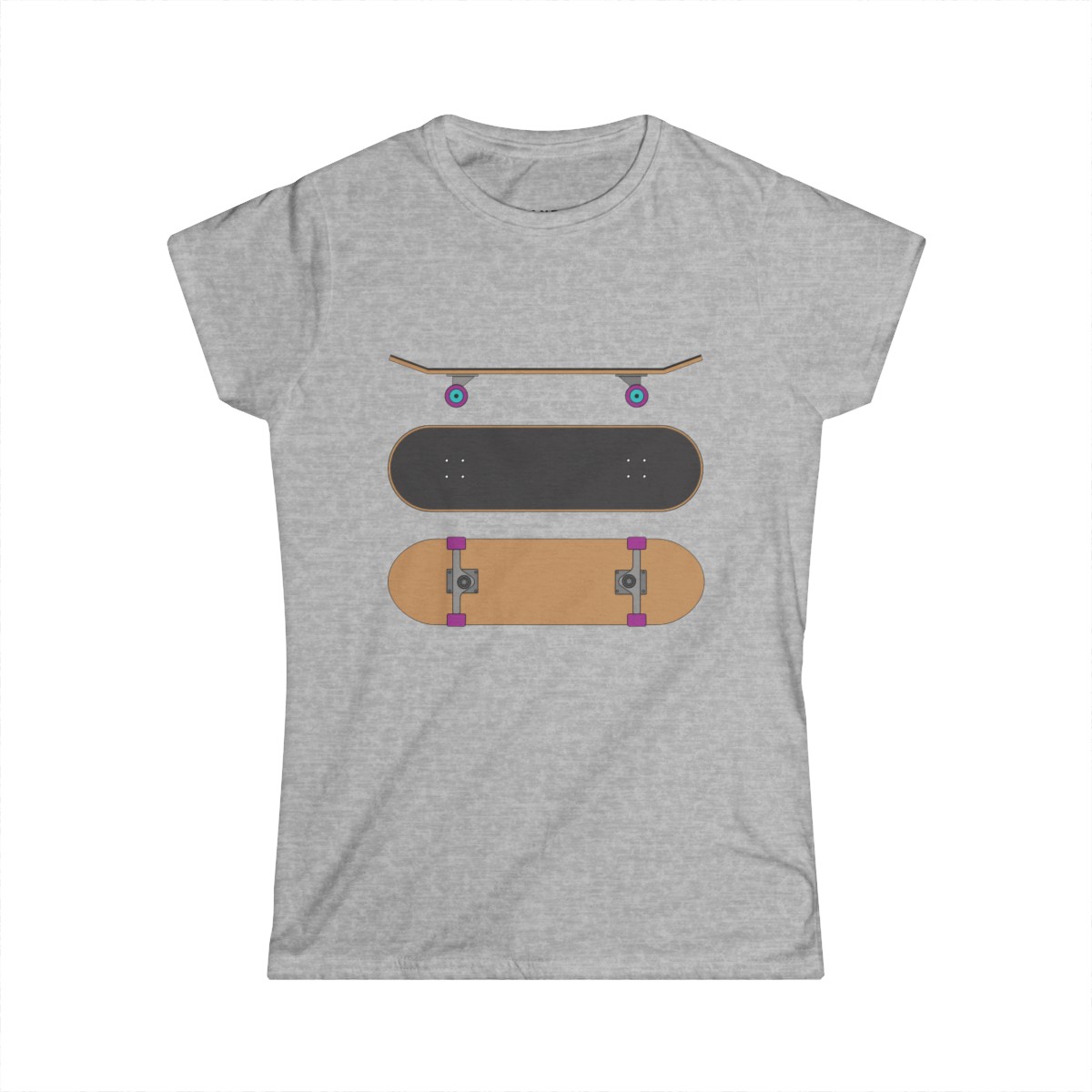 Women's Softy Tee - Skateboard