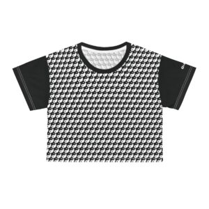 Crop Tee - Yin Yang Black