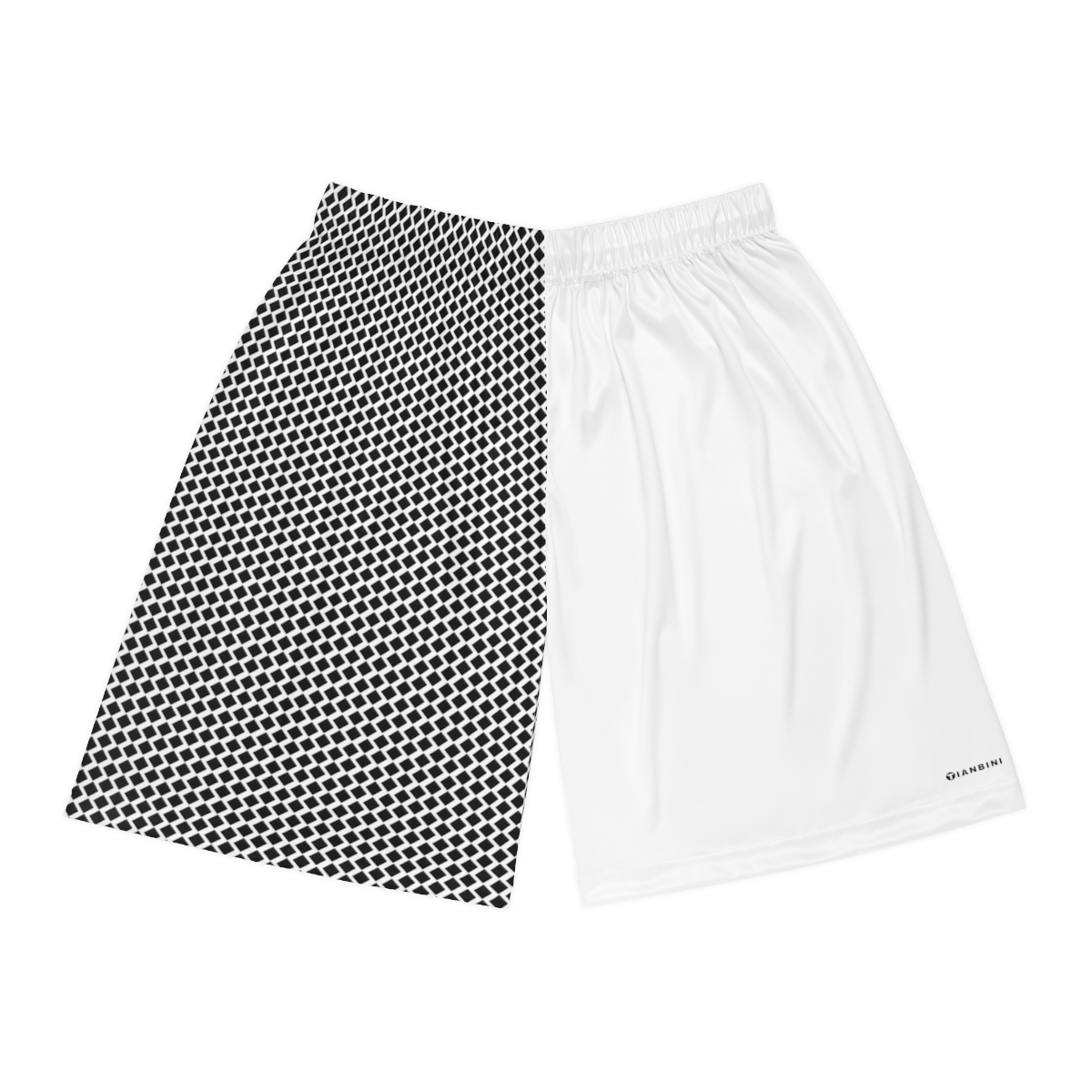 Basketball Shorts - Black Diamonds on White