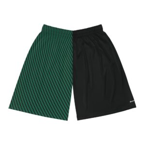 Basketball Shorts - Zag Green on Black