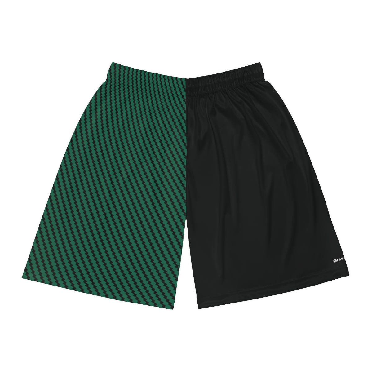 Basketball Shorts - Zag Green on Black