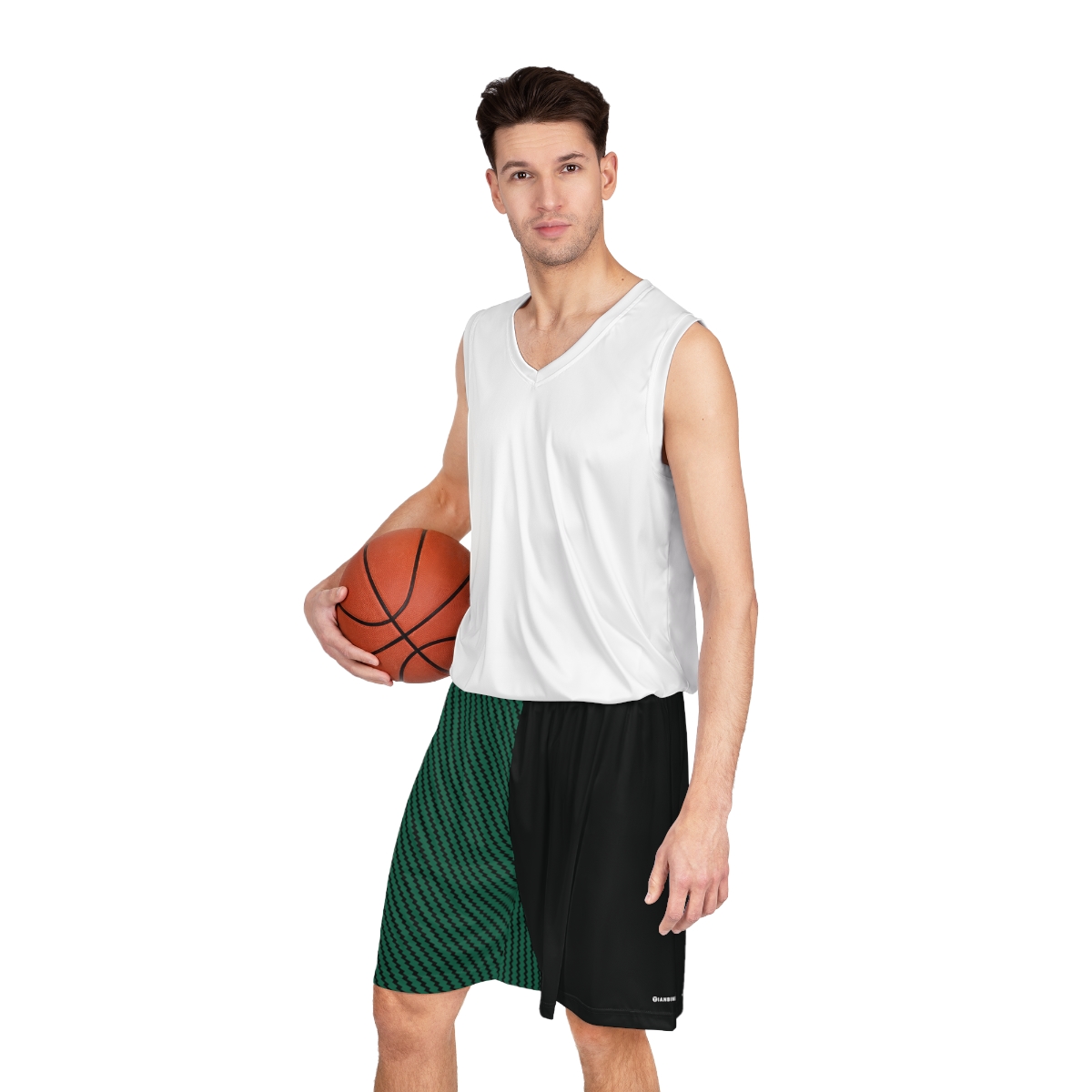 Basketball Shorts - Zag Green on Black - Image 5