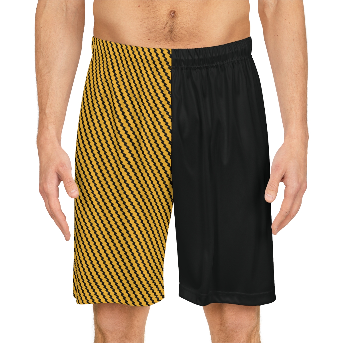 Basketball Shorts - Zag Gold on Black - Image 3