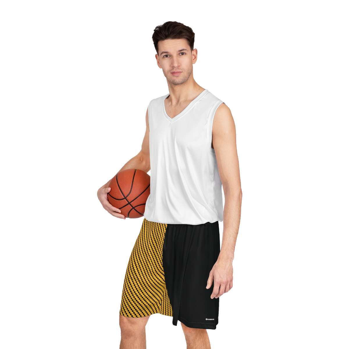Basketball Shorts - Zag Gold on Black - Image 6