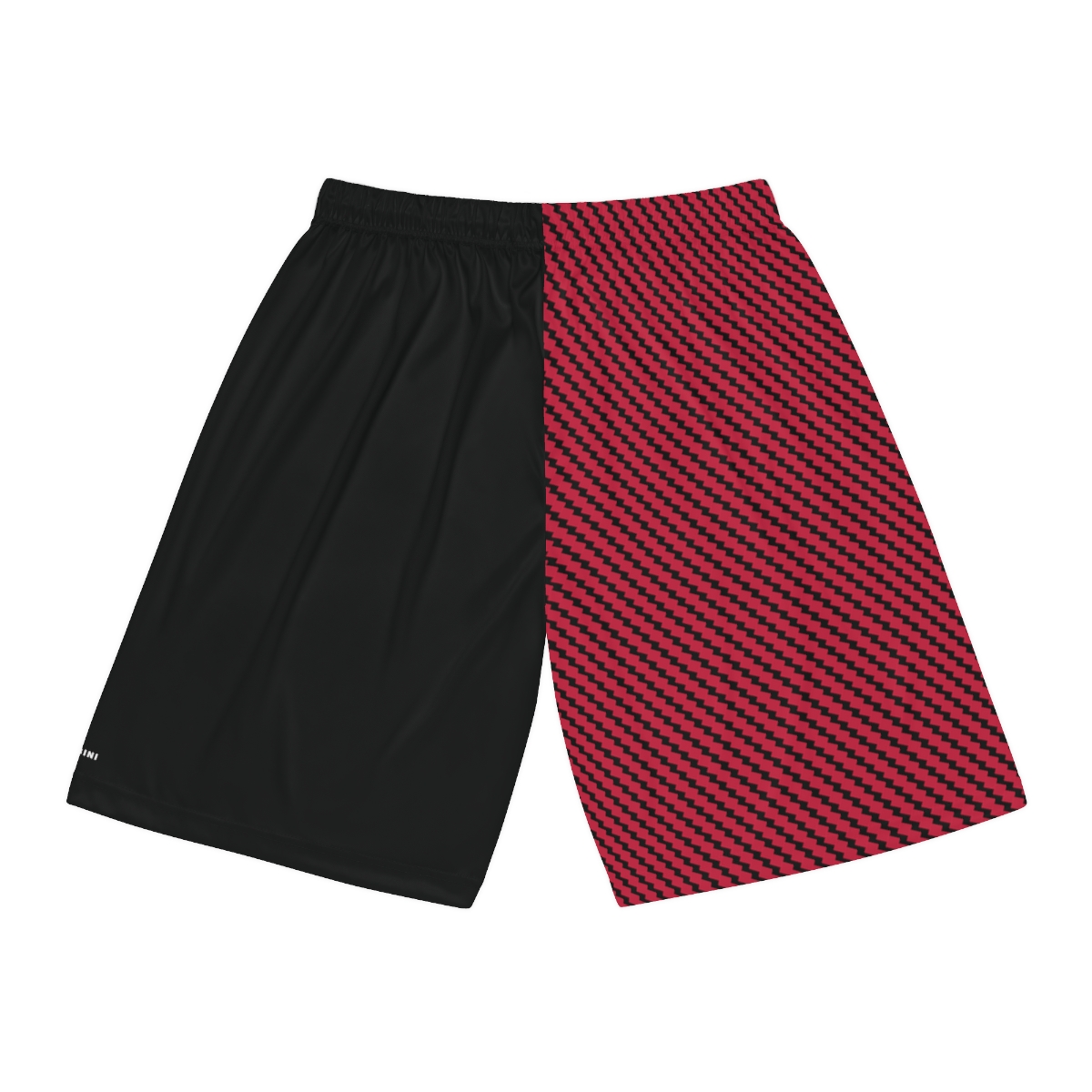 Basketball Shorts - Zag Red on Black - Image 2