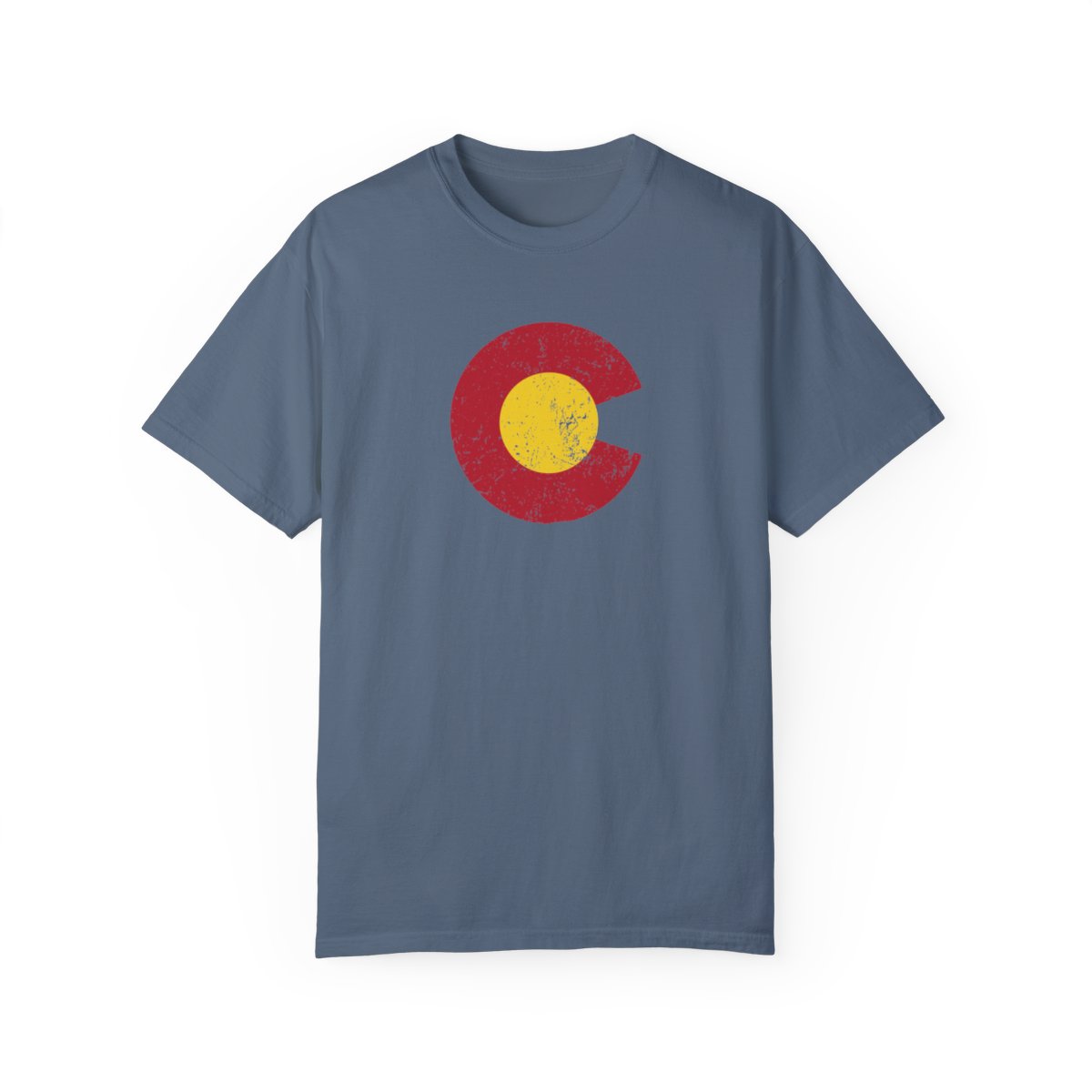 US State Colorado C and Sun Grunge