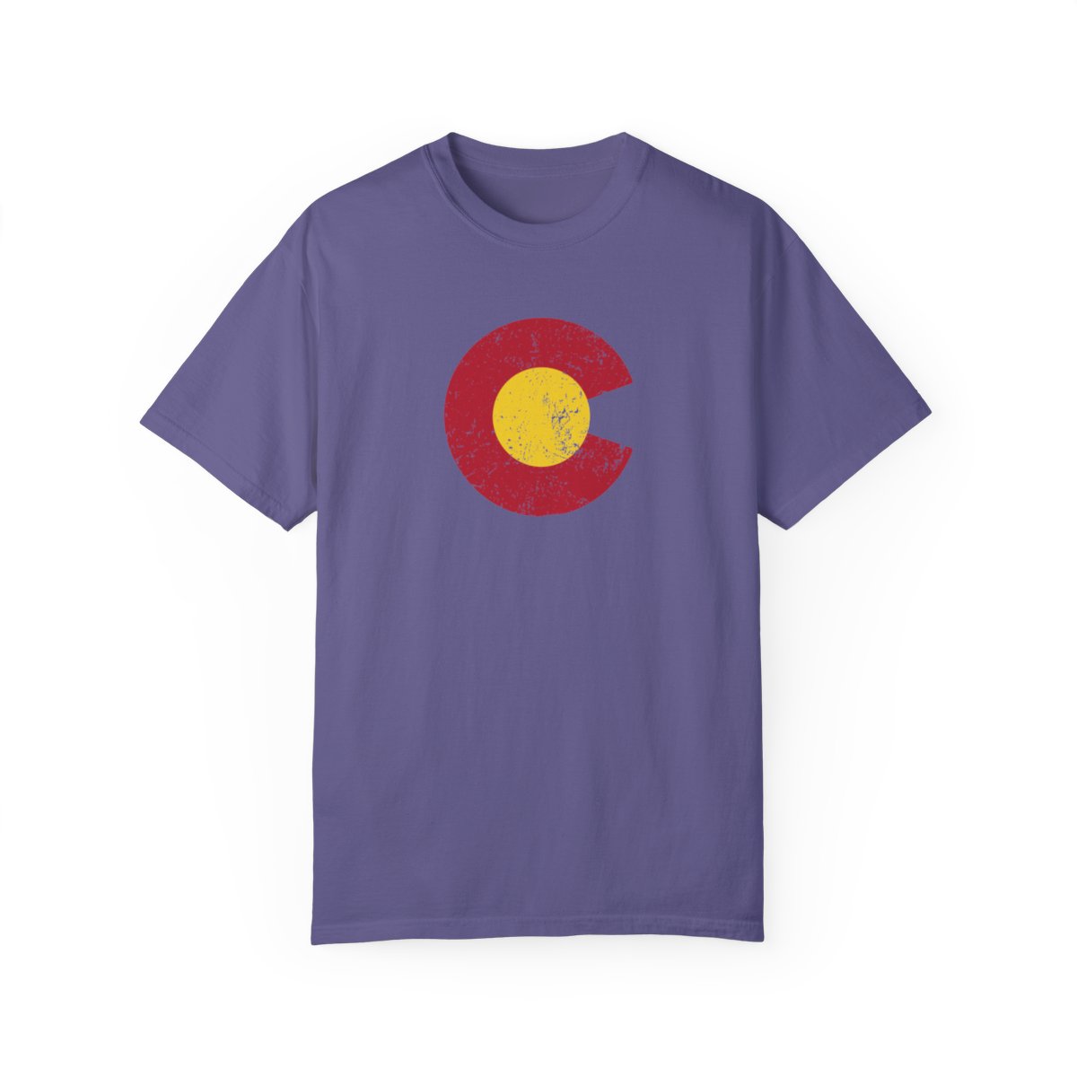 US State Colorado C and Sun Grunge - Image 5