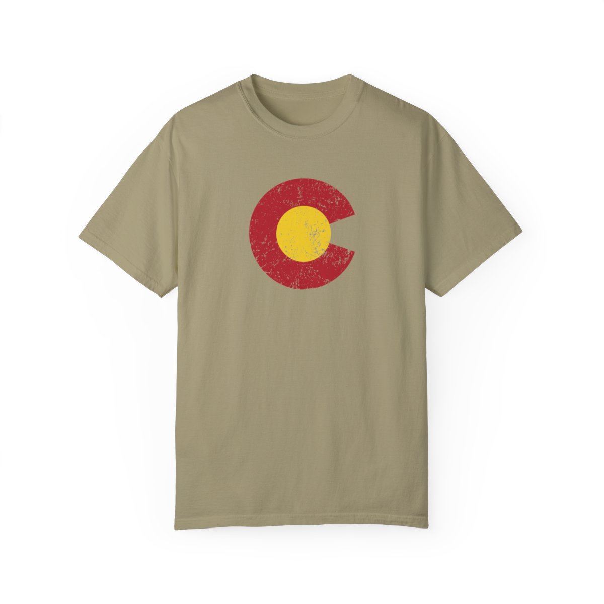 US State Colorado C and Sun Grunge - Image 3