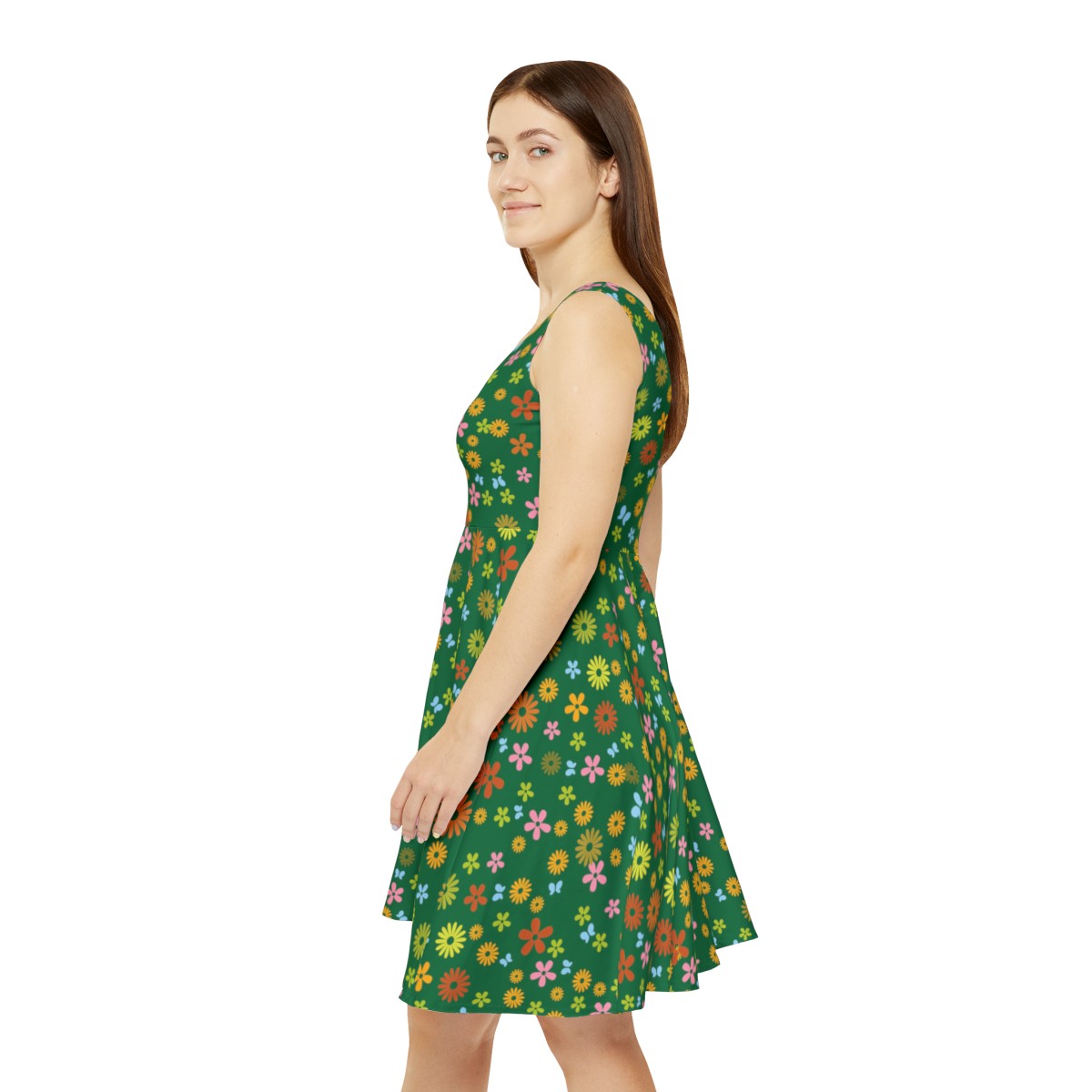 Skater Dress - Daisies in Grass - Image 3
