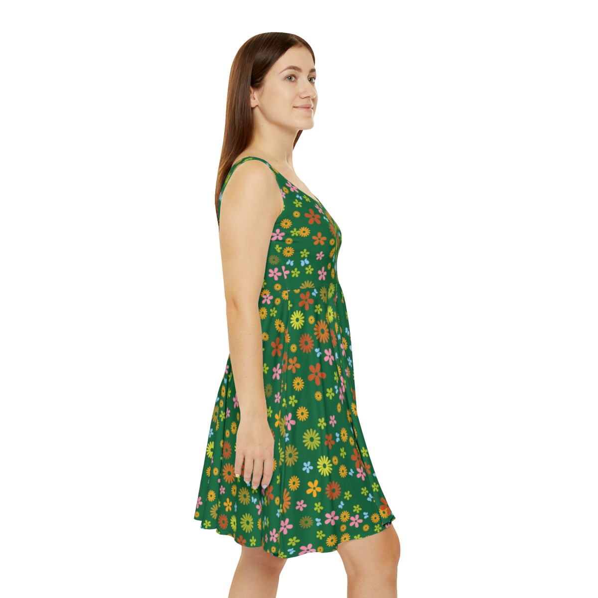 Skater Dress - Daisies in Grass - Image 4