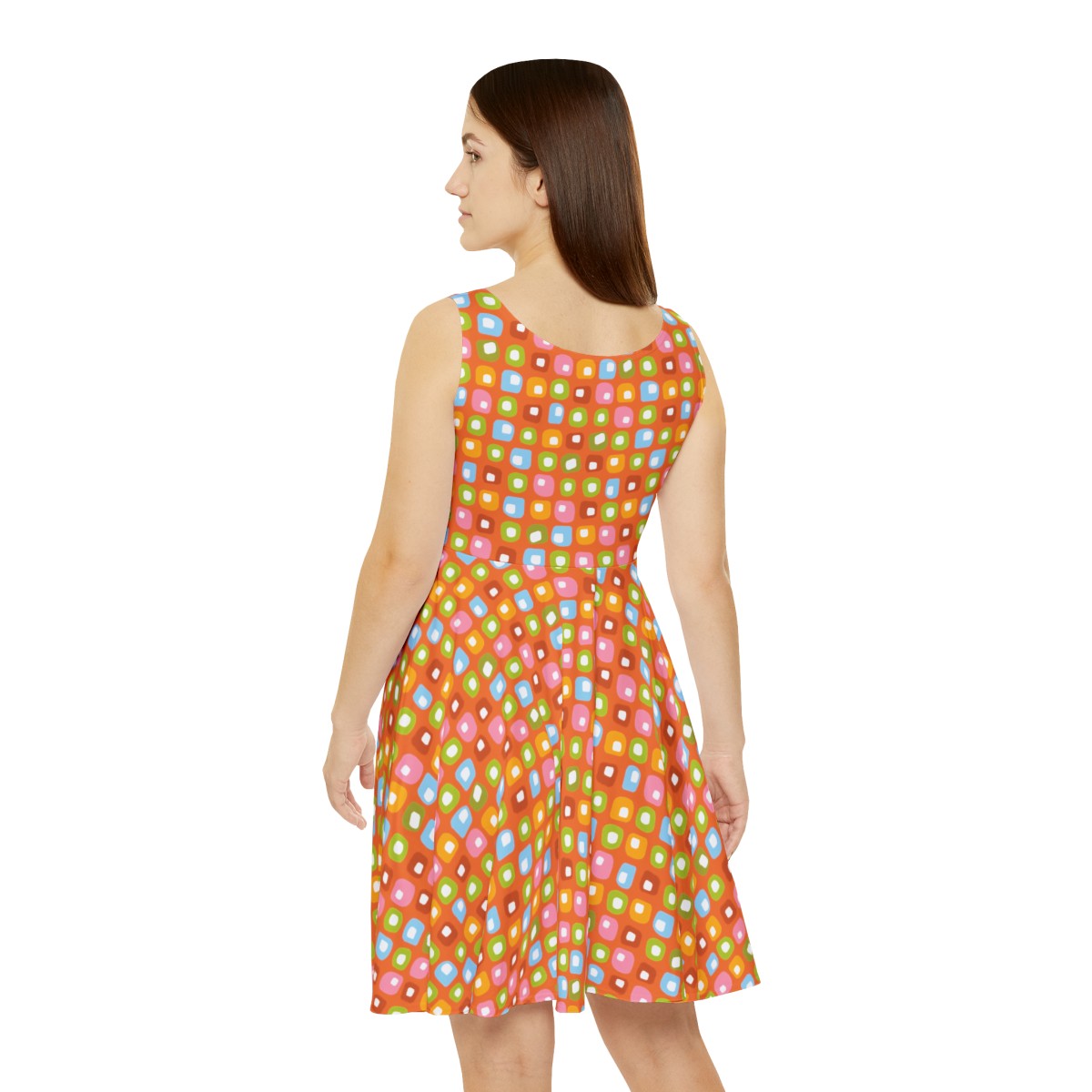 Skater Dress - Candy Olives in a Brandy Crusta - Image 2