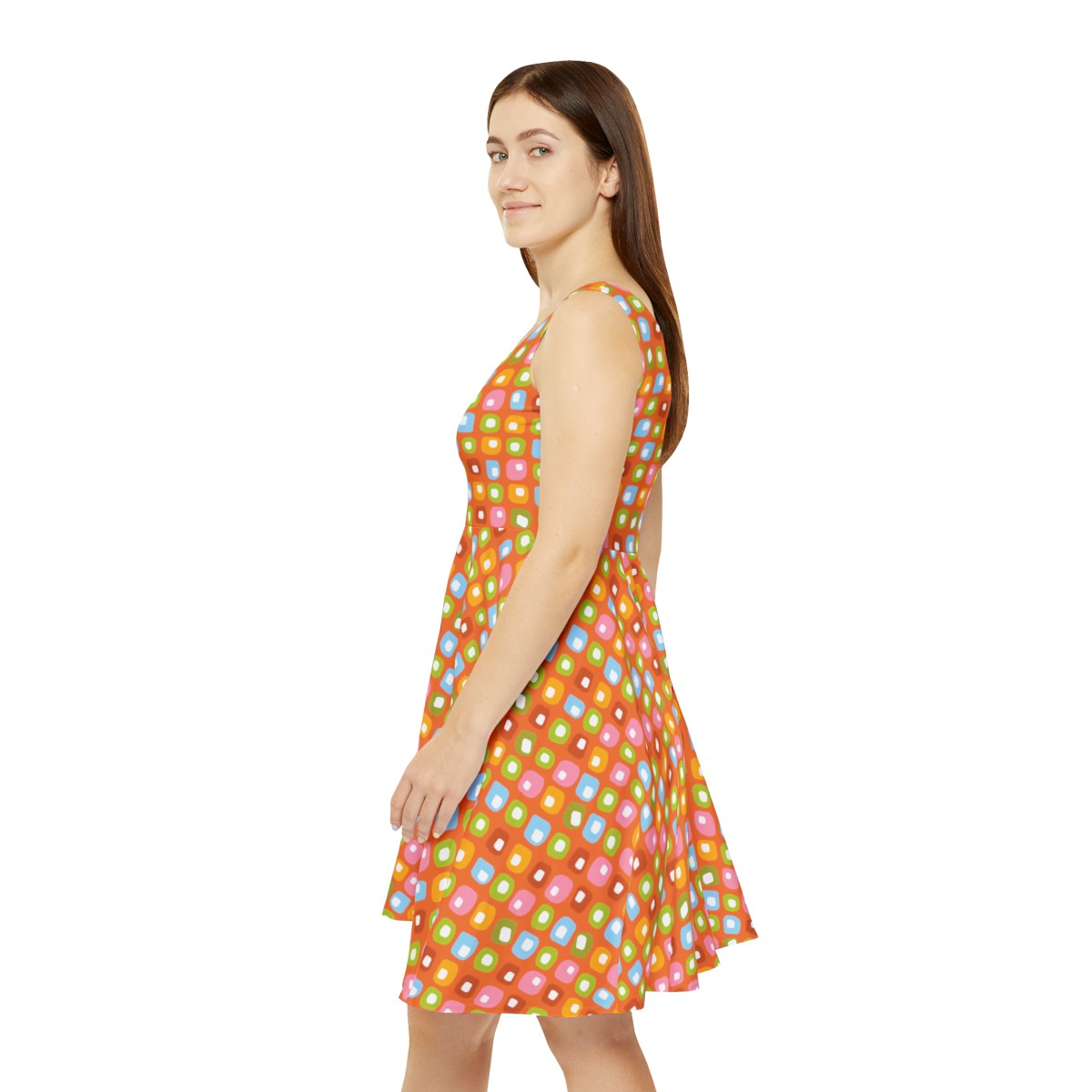 Skater Dress - Candy Olives in a Brandy Crusta - Image 3