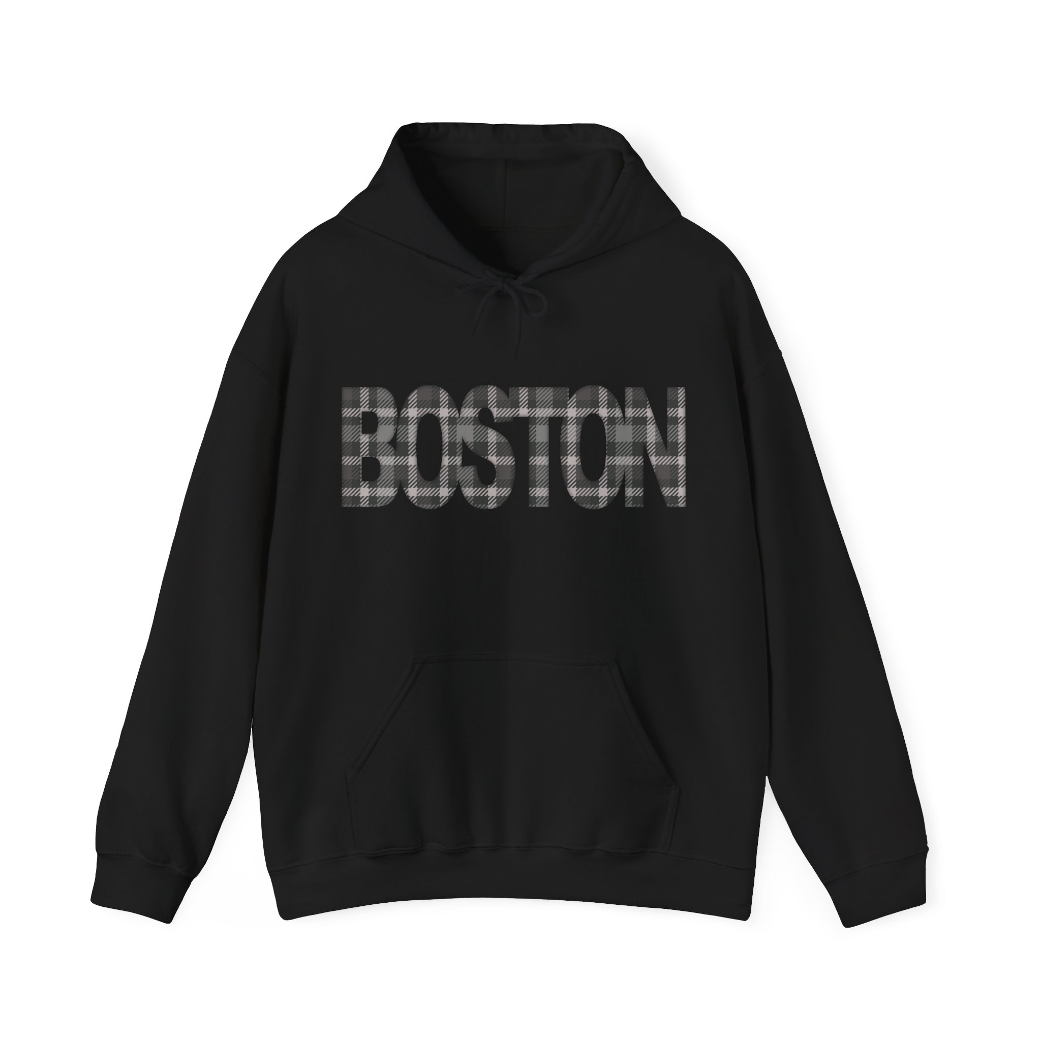 Hoodie - Stealth Plaid Boston - Image 3
