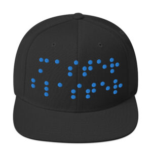 Cap Snapback - Master Blaster (Cyan Braille)