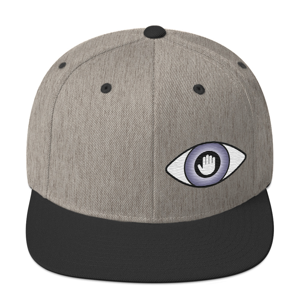Cap Snapback - Purple Eye Reversed Hamsa - Image 3