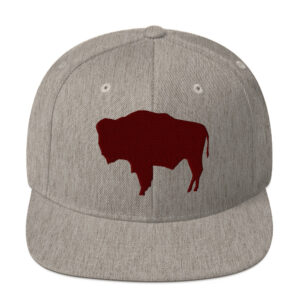 Cap Snapback - Buffalo (Maroon on Heather)