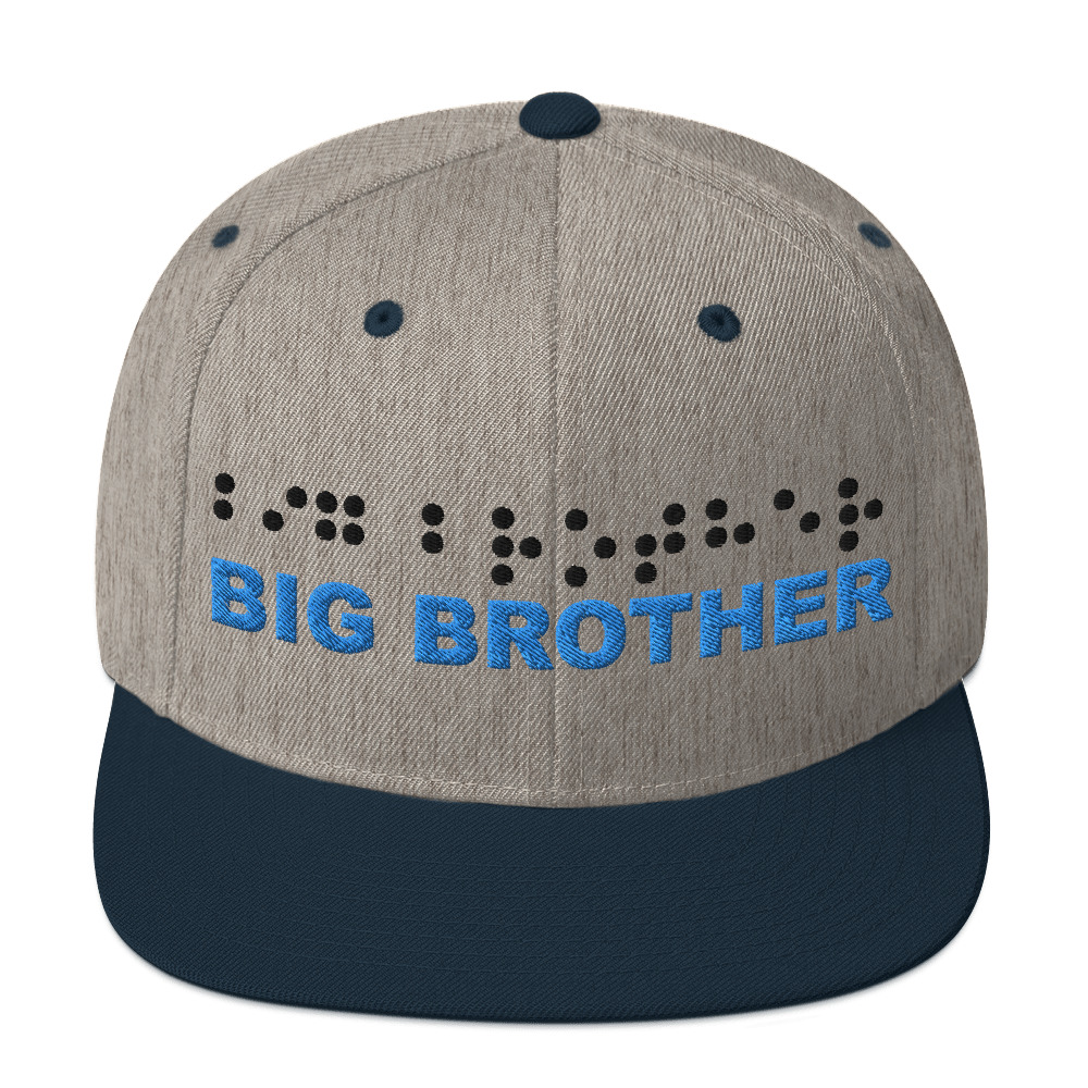 Cap Snapback - Big Brother with Braille