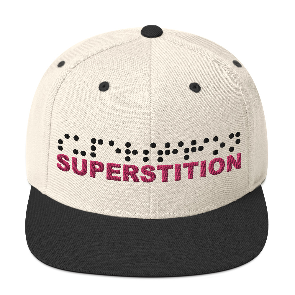 Cap Snapback - Superstition with Braille - Image 4