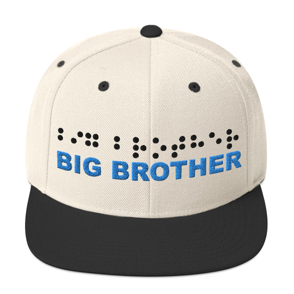 Cap Snapback - Big Brother with Braille - Image 4