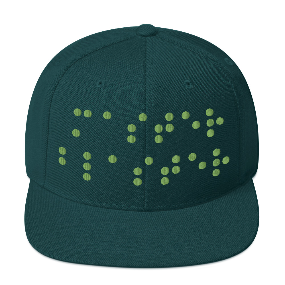 Cap Snapback - Master Blaster (Green Braille)