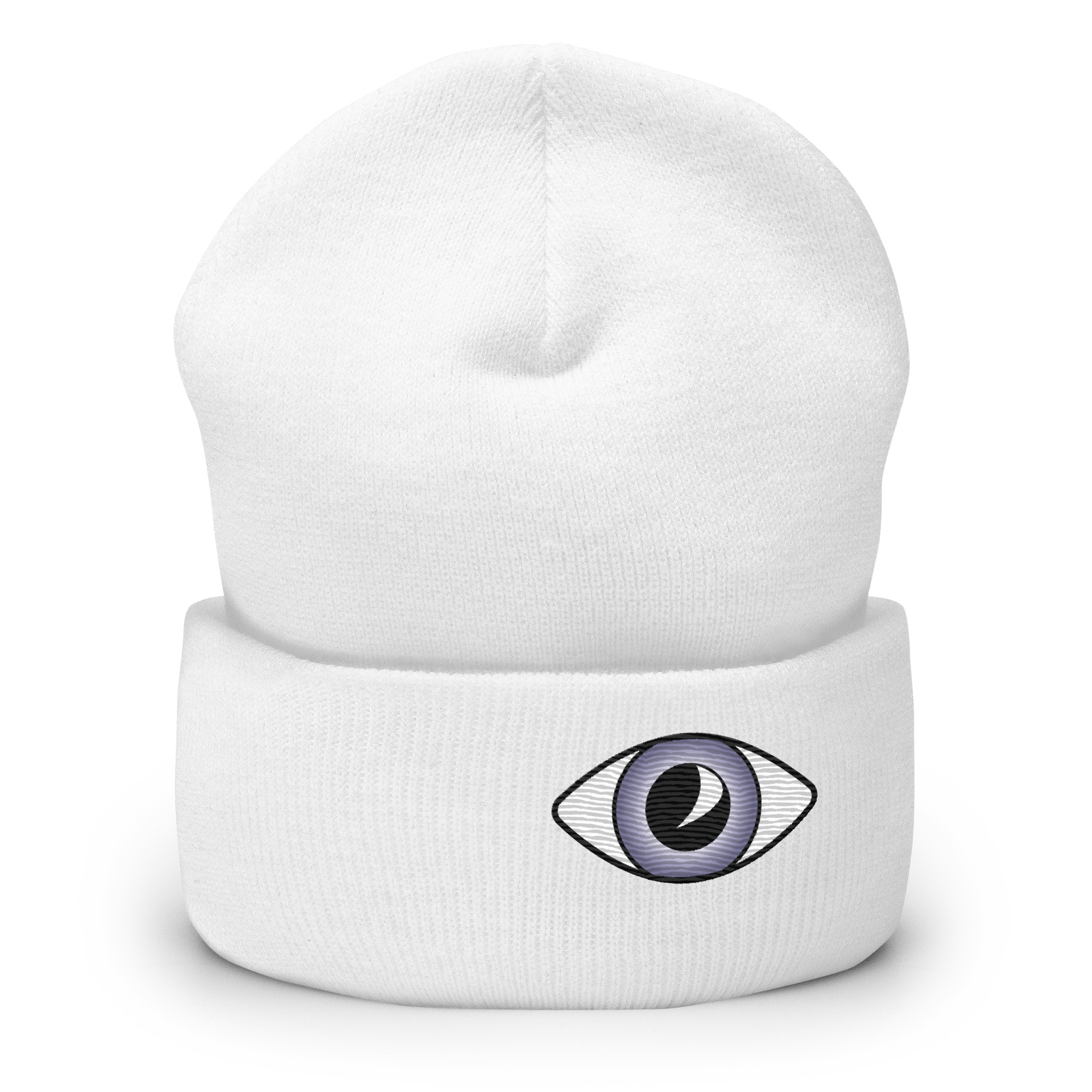 Beanie Cuffed - Purple Eye - Image 4
